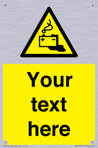 Custom Battery Charging Sign